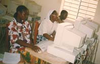 En formation en aot 2000